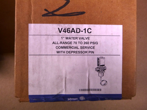 V46AD-1C Johnson Controls Water Regulating Valve, 2 Way, 1" Inch, 50 gpm Max | Industrial MRO Replacement Parts, Manufacturing Machine Parts & Components, Heavy Equipment Parts Supplier