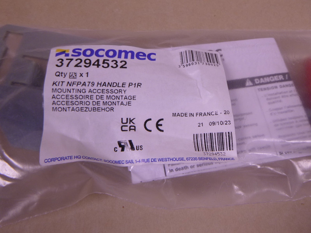 Socomec 37294532 NFPA 79 Handle Kit P1R Mounting Accessory