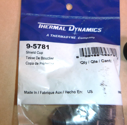 9-5781 Thermal Dynamics Shield Cup (Lot of 15 Pcs.) | Industrial MRO Replacement Parts, Manufacturing Machine Parts &amp; Components, Heavy Equipment Parts Supplier