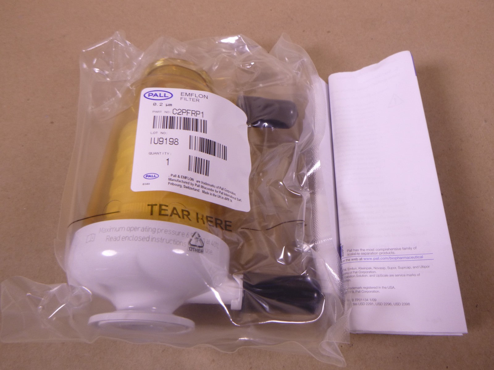 C2PFRP1 Pall Novasip Capsule Emflon PFR Membrane Filter 0.2 um | Industrial MRO Replacement Parts, Manufacturing Machine Parts &amp; Components, Heavy Equipment Parts Supplier