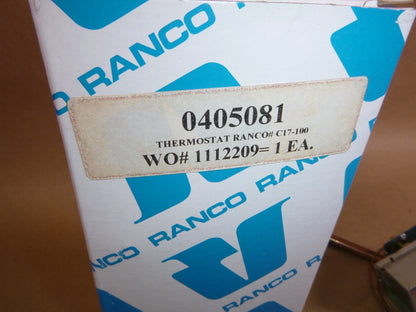 New Ranco C17-100 64-94F / 71F-101F 2 SPDT 26" Capillary Heat / Cool Thermostat