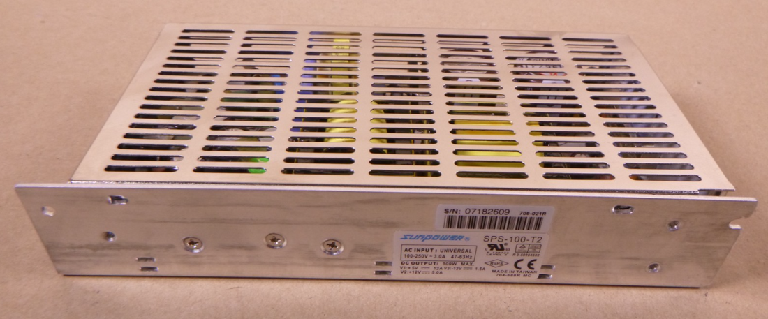 Sunpower SPS-100-T2 Power Supply, Output 100W 5V 12V, Input 100-250V 47-63Hz | Electrical MRO Replacement Parts &amp; Components and Commercial Electrical Supplies Company