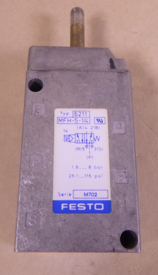 Festo MFH-5-1/4 Solenoid Valve MFH51/4 6211 | Industrial MRO Replacement Parts, Manufacturing Machine Parts &amp; Components, Heavy Equipment Parts Supplier