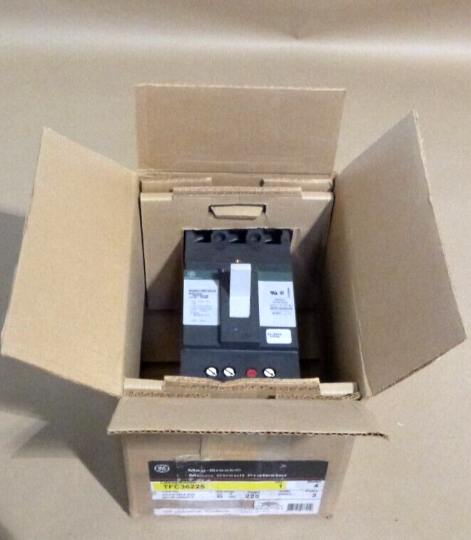 New GE General Electric TFC36225 Molded Case Circuit Breaker 3P, 3PH, 225A, 600V | Electrical MRO Replacement Parts &amp; Components and Commercial Electrical Supplies Company