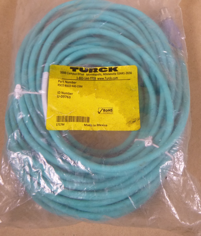 TURCK RSCD RSCD 440-15M, 4-Pin Double End ETHERNET CORDSET 15M U-09763 | Electrical MRO Replacement Parts &amp; Components and Commercial Electrical Supplies Company