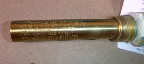 01-180020-029 Fenwal Thermoswitch -100 to 400 Deg F. Range 120/240 Vac | Electrical MRO Replacement Parts & Components and Commercial Electrical Supplies Company