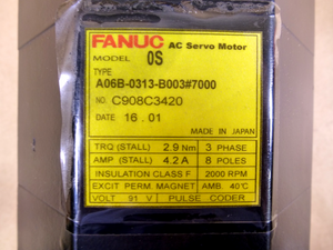 A06B-0313-B003#7000 Fanuc Servo Motor (Untested For Parts) | Industrial Electric Motors, Pumps & Parts