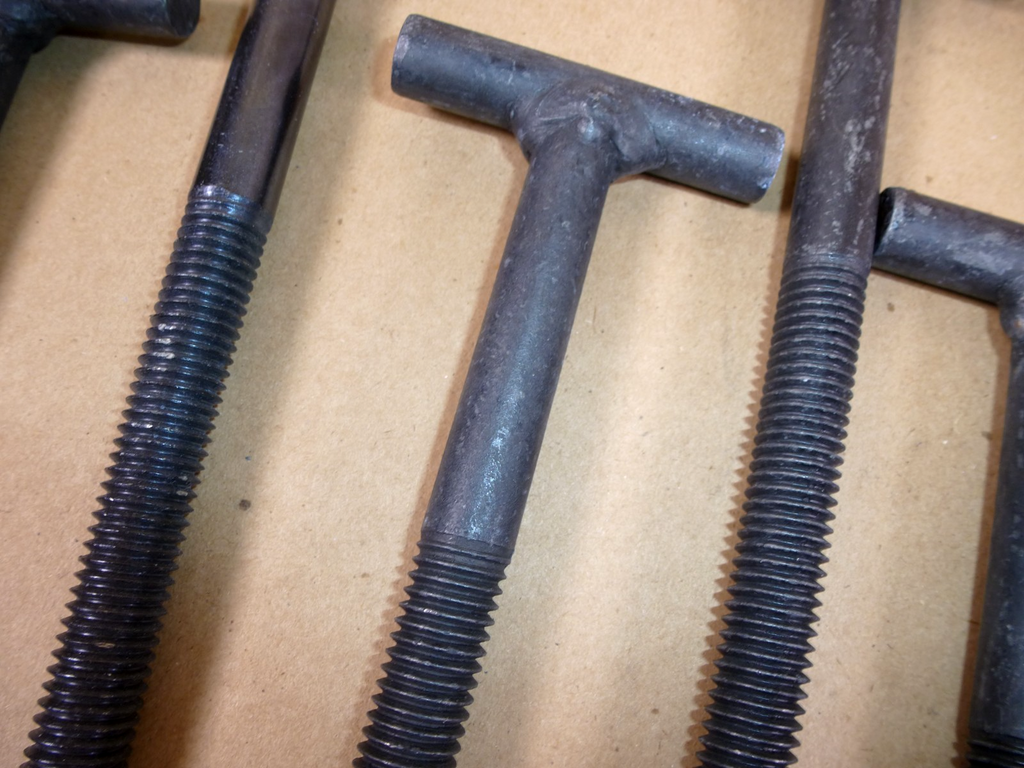 12x 1/2-13 X 6-3/4" Drilled Shank Steel TEE Head T-Bolt Military Oshkosh 3474486 | Industrial Replacement Nuts & Bolts Distributor and Machinery Screws & Fasteners Supply