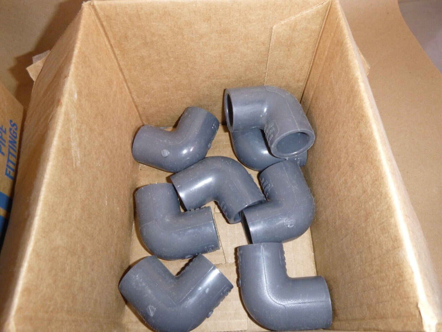 (Lot of 122) Spears 3/4" SCD 80 PVC Socket Couplings, Unions, Elbows, TEE&