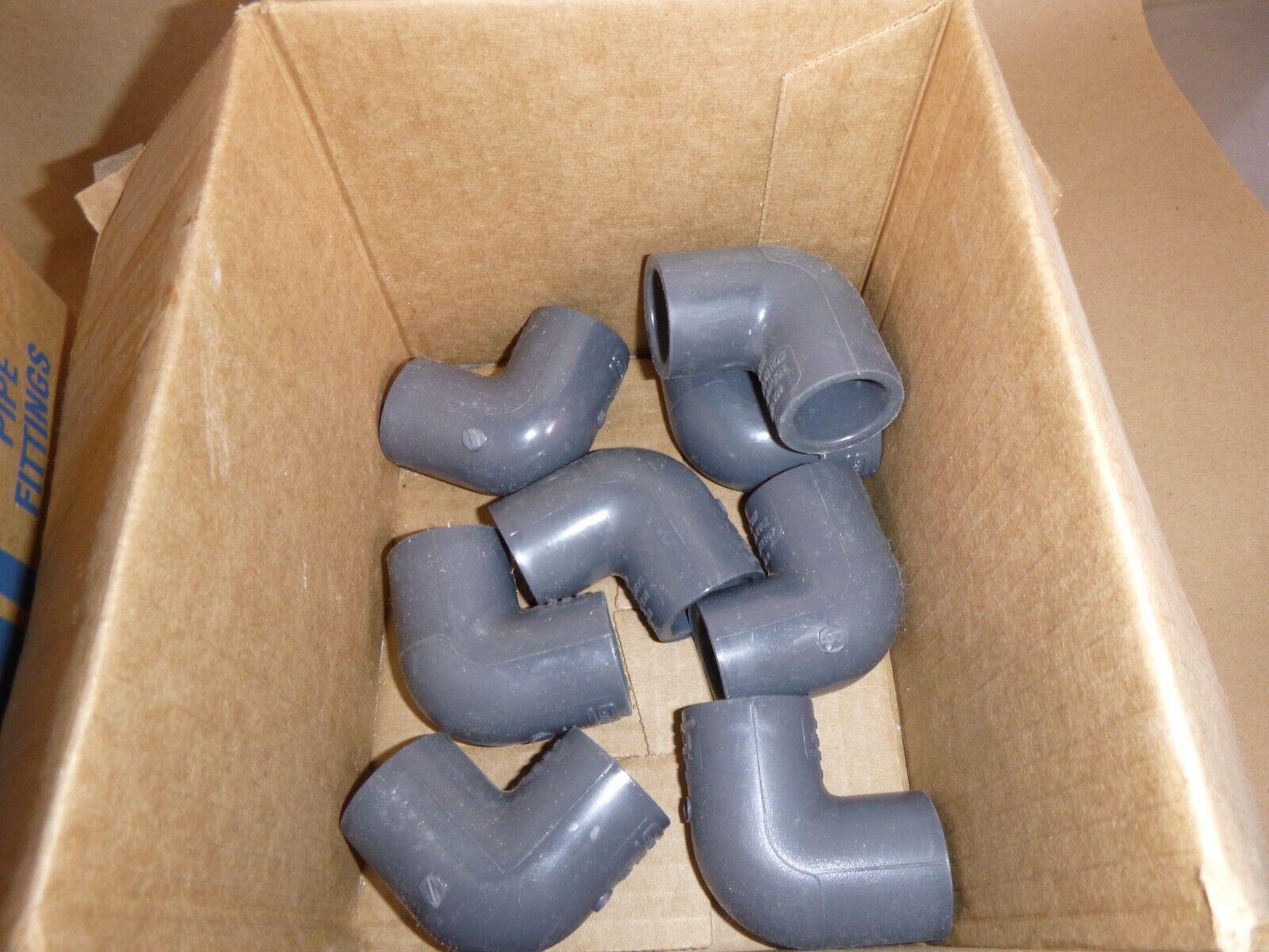 (Lot of 122) Spears 3/4" SCD 80 PVC Socket Couplings, Unions, Elbows, TEE&