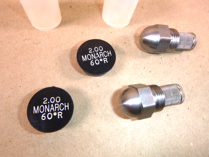 Monarch 2.00 60 Degree R Solid Cone Oil Burner Nozzle (Lot of 2) New Surplus | Industrial MRO Replacement Parts, Manufacturing Machine Parts &amp; Components, Heavy Equipment Parts Supplier