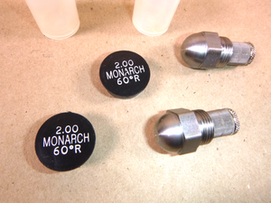 Monarch 2.00 60 Degree R Solid Cone Oil Burner Nozzle (Lot of 2) New Surplus | Industrial MRO Replacement Parts, Manufacturing Machine Parts & Components, Heavy Equipment Parts Supplier