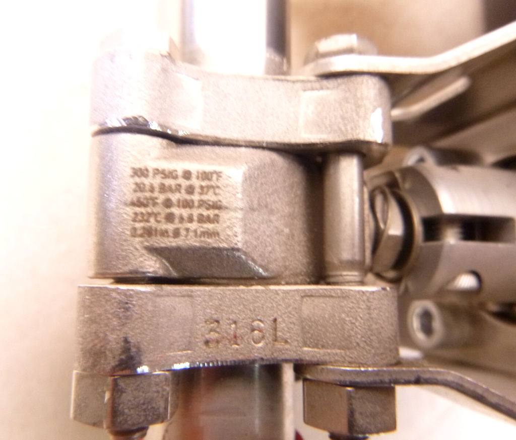 SWAGELOK 133 Series Pneumatic Spring Return Actuator W/ 3/4" Sanitary Valves | Industrial MRO Replacement Parts, Manufacturing Machine Parts & Components, Heavy Equipment Parts Supplier