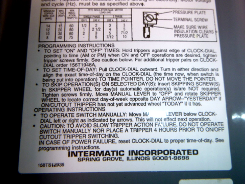 Intermatic T1472BR, 208-277 V, 24-Hour Mechanical Time Switch W/ Skipper NEMA 3R | Electrical MRO Replacement Parts & Components and Commercial Electrical Supplies Company