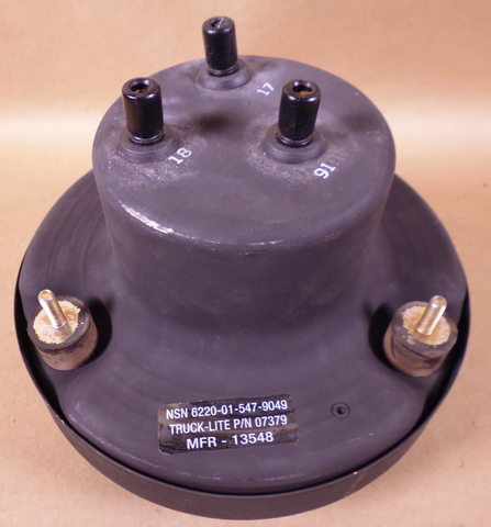 (2x) Humvee M998 M939 Headlight LED Black Housing Truck-Lite , 6220-01-547-9049 | Genuine M35 Military Truck Parts and M939 Cargo Truck Surplus Parts