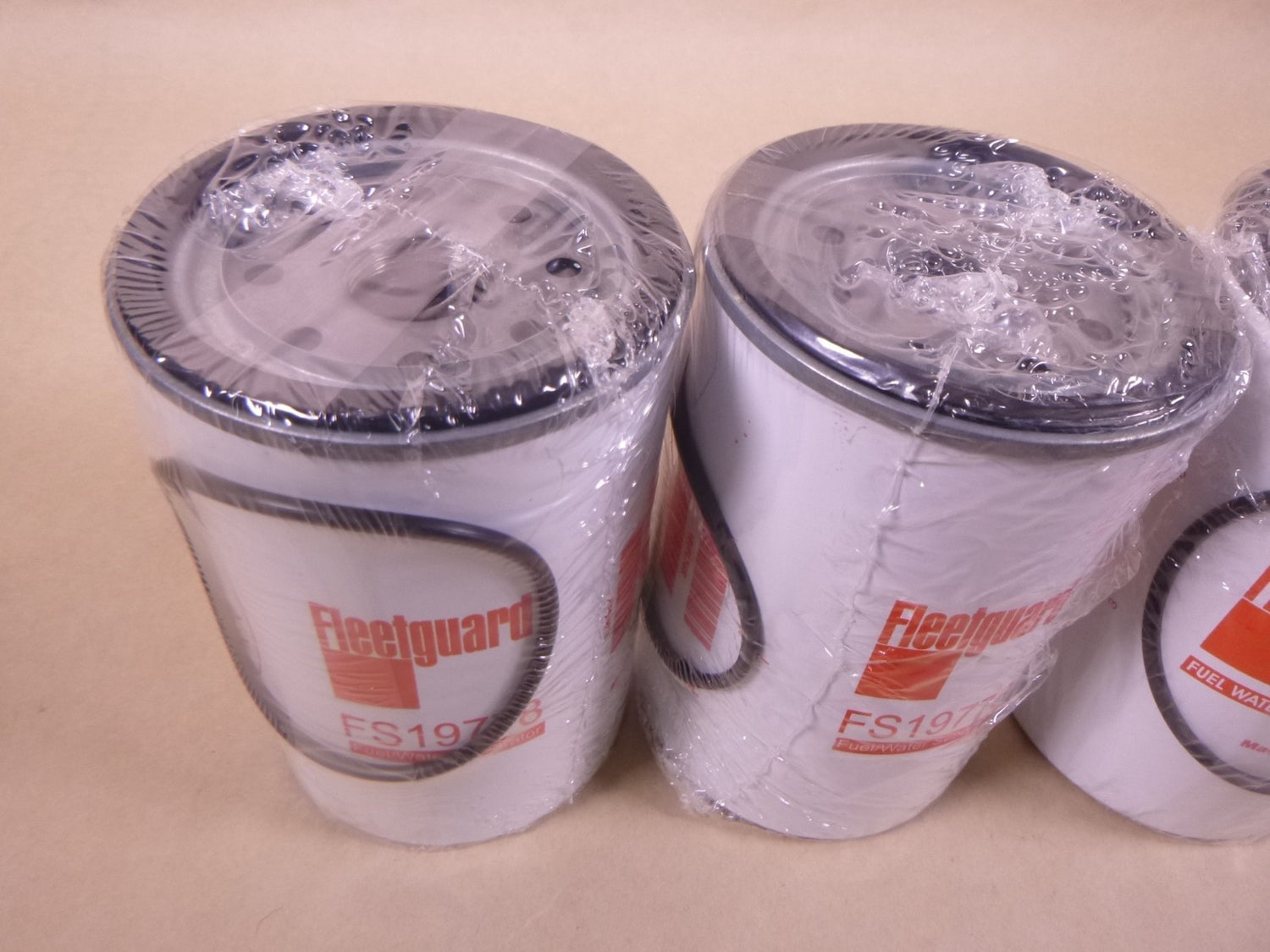 Genuine Fleetguard FS19778 Fuel Water Separator 4-Pack