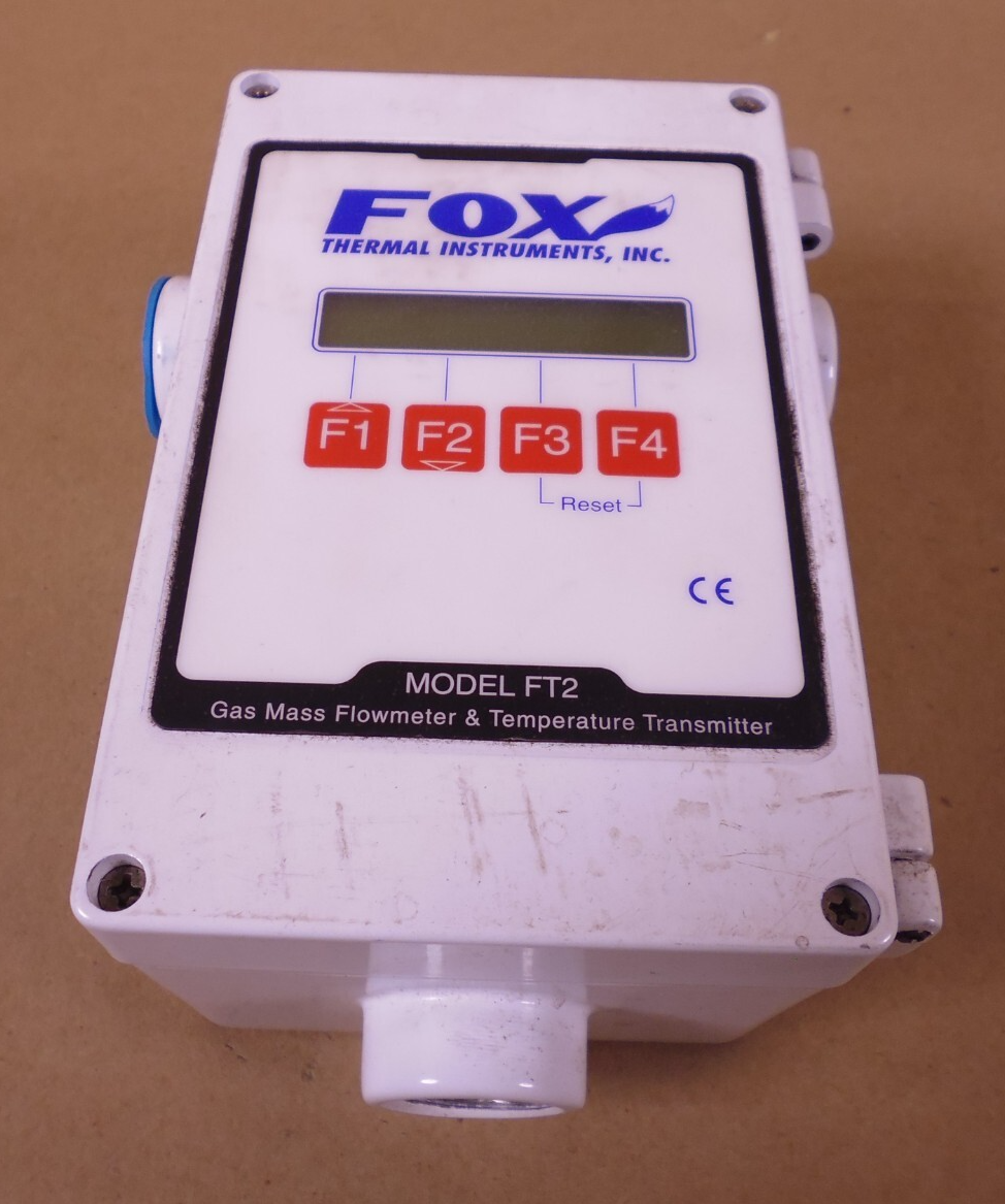 Fox Thermal Instruments Model FT2 Mass Flowmeter &amp; Temperature Transmitter *For Parts/Untested Unit* | Industrial MRO Replacement Parts, Manufacturing Machine Parts &amp; Components, Heavy Equipment Parts Supplier