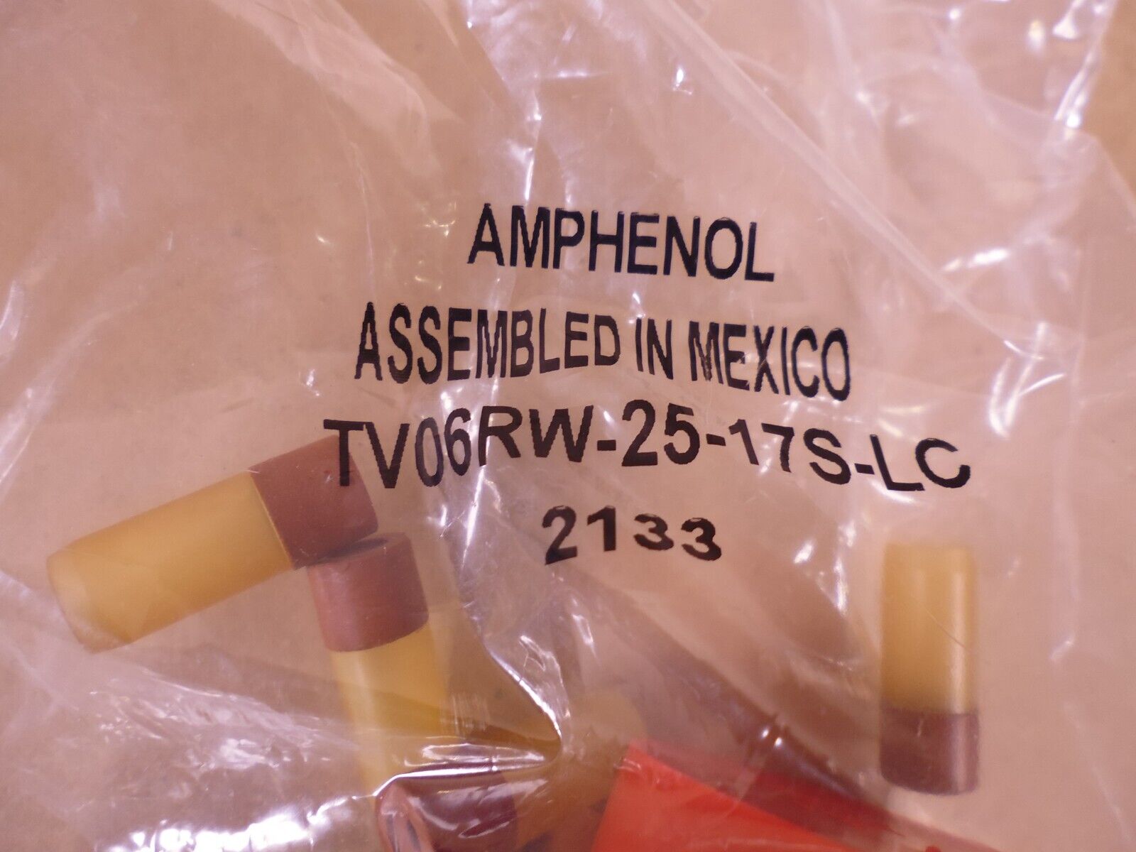 (Lot of 2) AMPHENOL TV06RW-25-17S Circular Mil Connector TV06RW-25-17S-LC | Electrical MRO Replacement Parts &amp; Components and Commercial Electrical Supplies Company