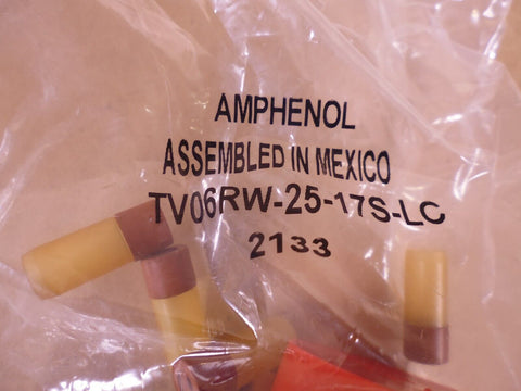 (Lot of 2) AMPHENOL TV06RW-25-17S Circular Mil Connector TV06RW-25-17S-LC | Electrical MRO Replacement Parts & Components and Commercial Electrical Supplies Company