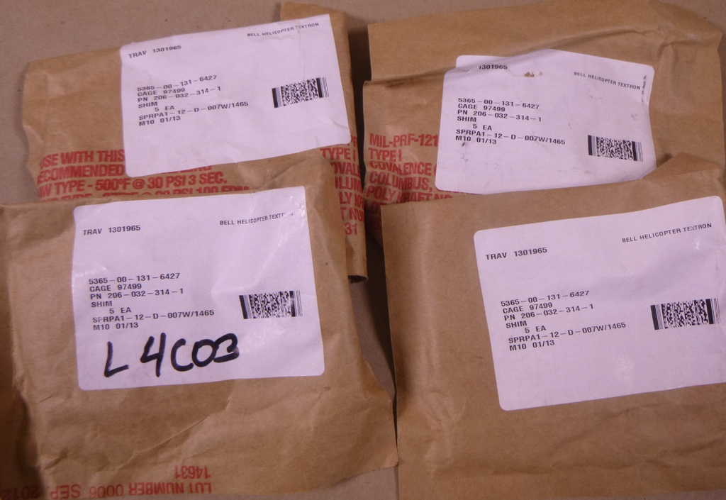 (Lot Of 20) 206-032-314-1 Bell Shim 206-032-314-001 , 5365-00-131-6427 | Industrial Replacement Nuts & Bolts Distributor and Machinery Screws & Fasteners Supply