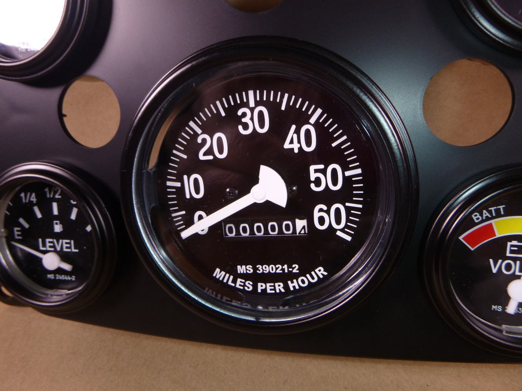 M998 Humvee Instrument Panel With 5 Gauge Set Black 12338466, 2540-01-185-6117 | Genuine HMMWV Replacement Parts and Military Surplus Humvee Parts & Accessories