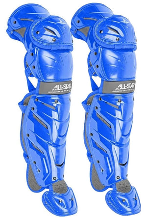 All Star Youth System Seven Axis Catcher's Leg Guards - Ages 12-16 - Royal | Industrial MRO Tools and Replacement Industrial Equipment Components