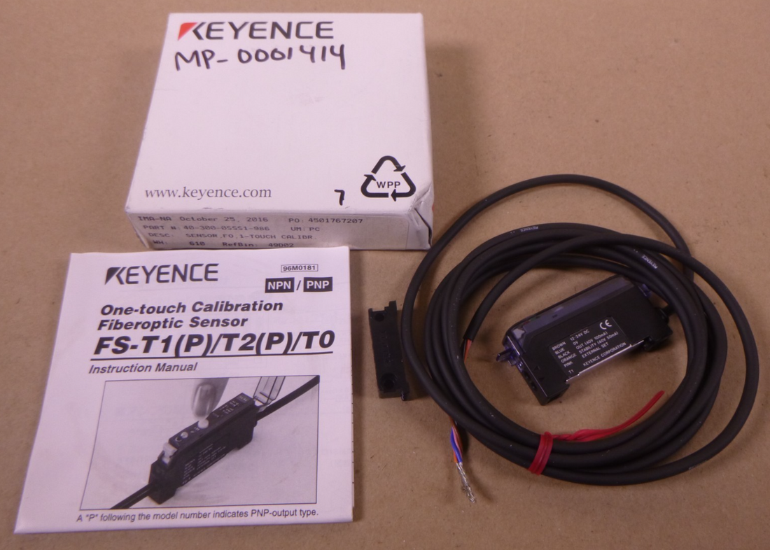 FS-T1P Keyence Fiber Optic Amplifier Sensor 12-24V | Electrical MRO Replacement Parts &amp; Components and Commercial Electrical Supplies Company