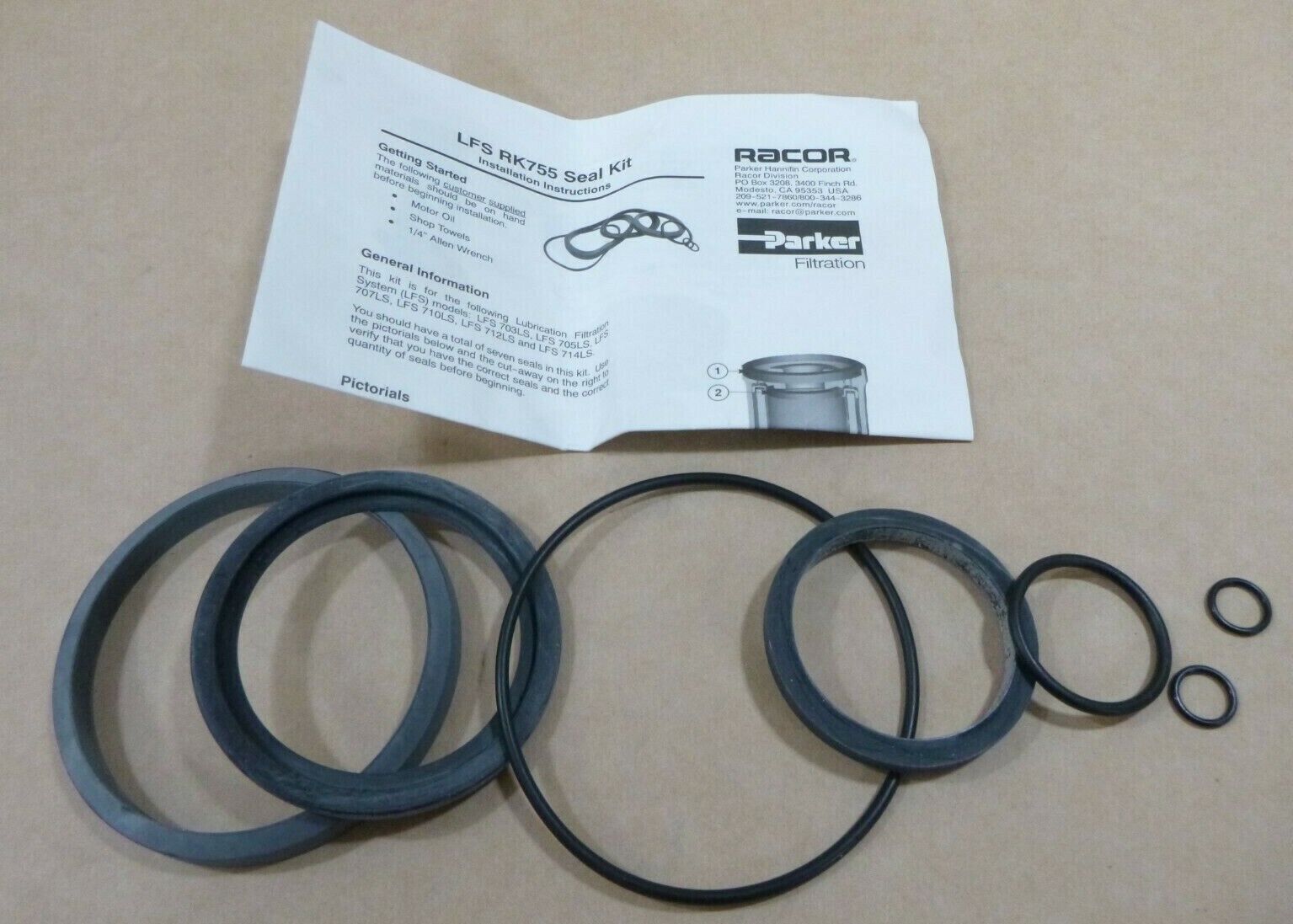 PARKER RAKOR LFS RK755 SEAL KIT LUBRICATION FILTRATION SYSTEM LFS 703 705 707 | Industrial MRO Replacement Parts, Manufacturing Machine Parts &amp; Components, Heavy Equipment Parts Supplier