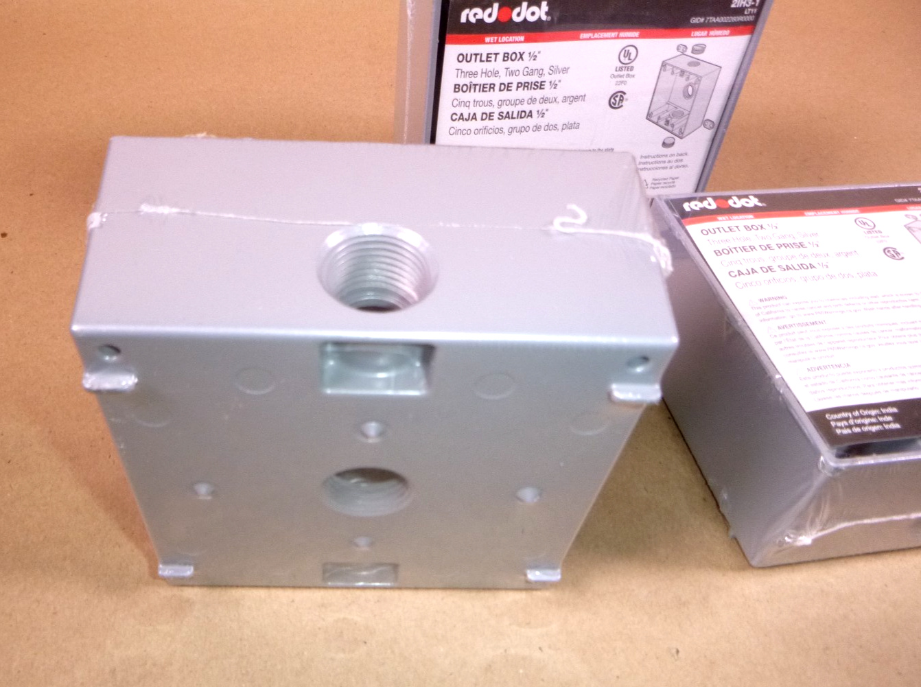 Red Dot 2IH3-1 Two Gang Universal Weatherproof Box 3 Outlets (Lot of 3) | Industrial MRO Replacement Parts, Manufacturing Machine Parts &amp; Components, Heavy Equipment Parts Supplier