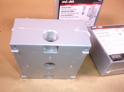 Red Dot 2IH3-1 Two Gang Universal Weatherproof Box 3 Outlets (Lot of 3) | Industrial MRO Replacement Parts, Manufacturing Machine Parts &amp; Components, Heavy Equipment Parts Supplier