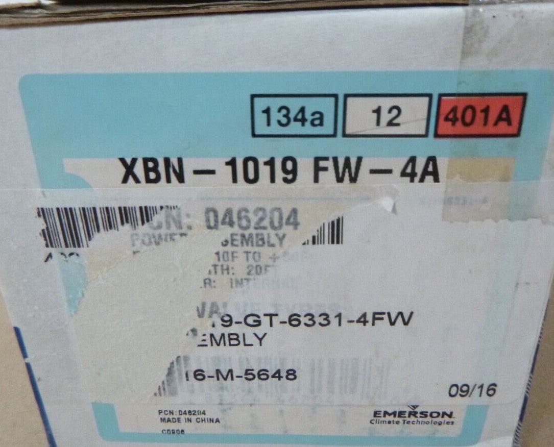 EMERSON XBN-1019 FW-4A THERMAL EXPANSION VALVE R134A R12 R401A | Electrical MRO Replacement Parts &amp; Components and Commercial Electrical Supplies Company