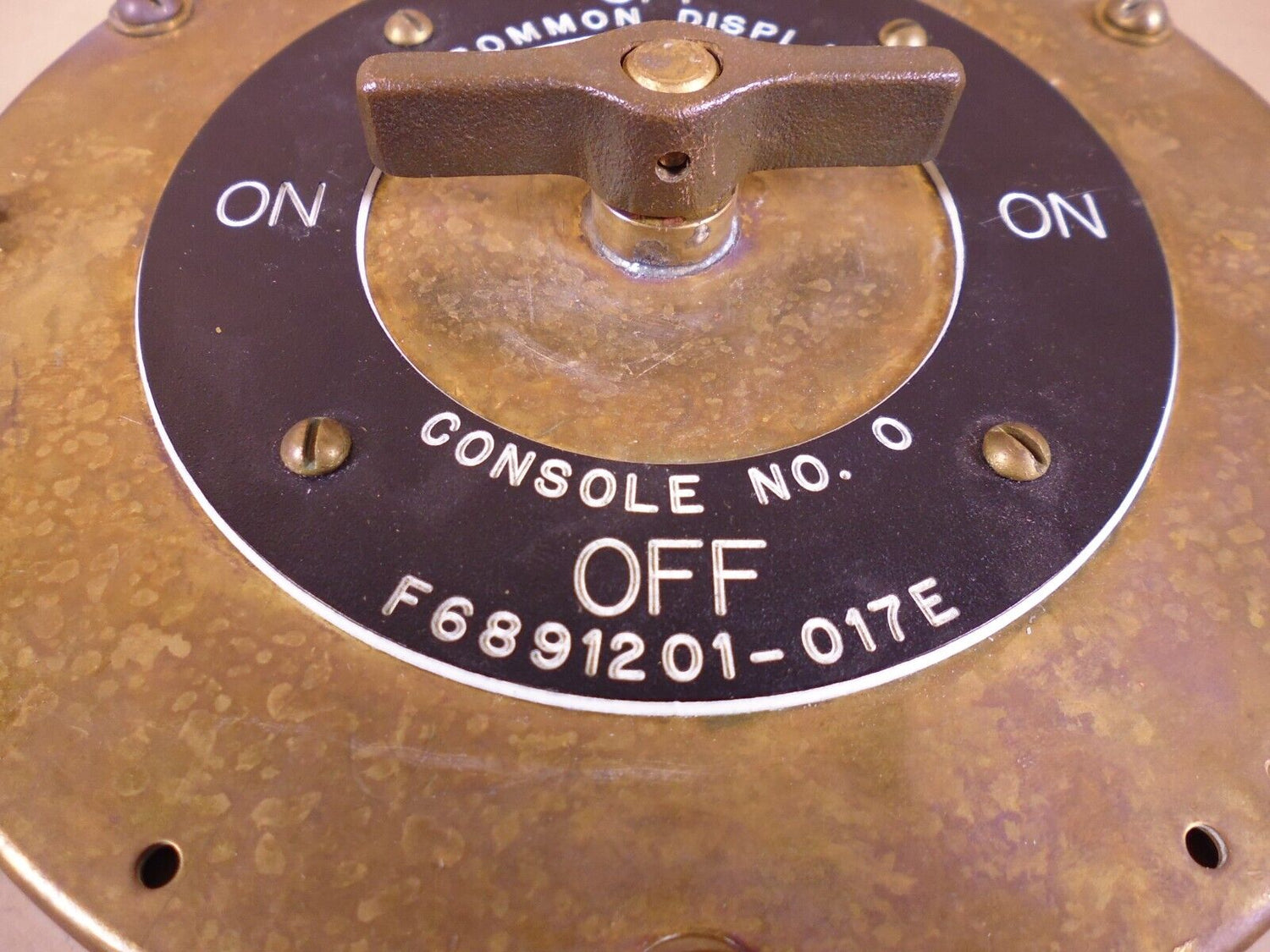 Naval Sea Marine F6891201-017E MK 130 MOD 5 On/Off Common Display Switch *UNTESTED* | Electrical MRO Replacement Parts &amp; Components and Commercial Electrical Supplies Company