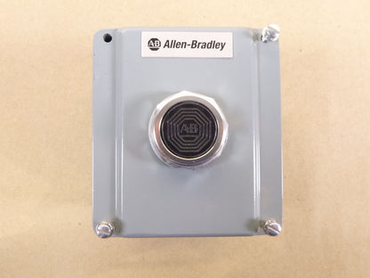 ALLEN BRADLEY 800T-1TX PUSHBUTTON STATION W/ BLACK 800Y-XA BUTTON | Electrical MRO Replacement Parts &amp; Components and Commercial Electrical Supplies Company