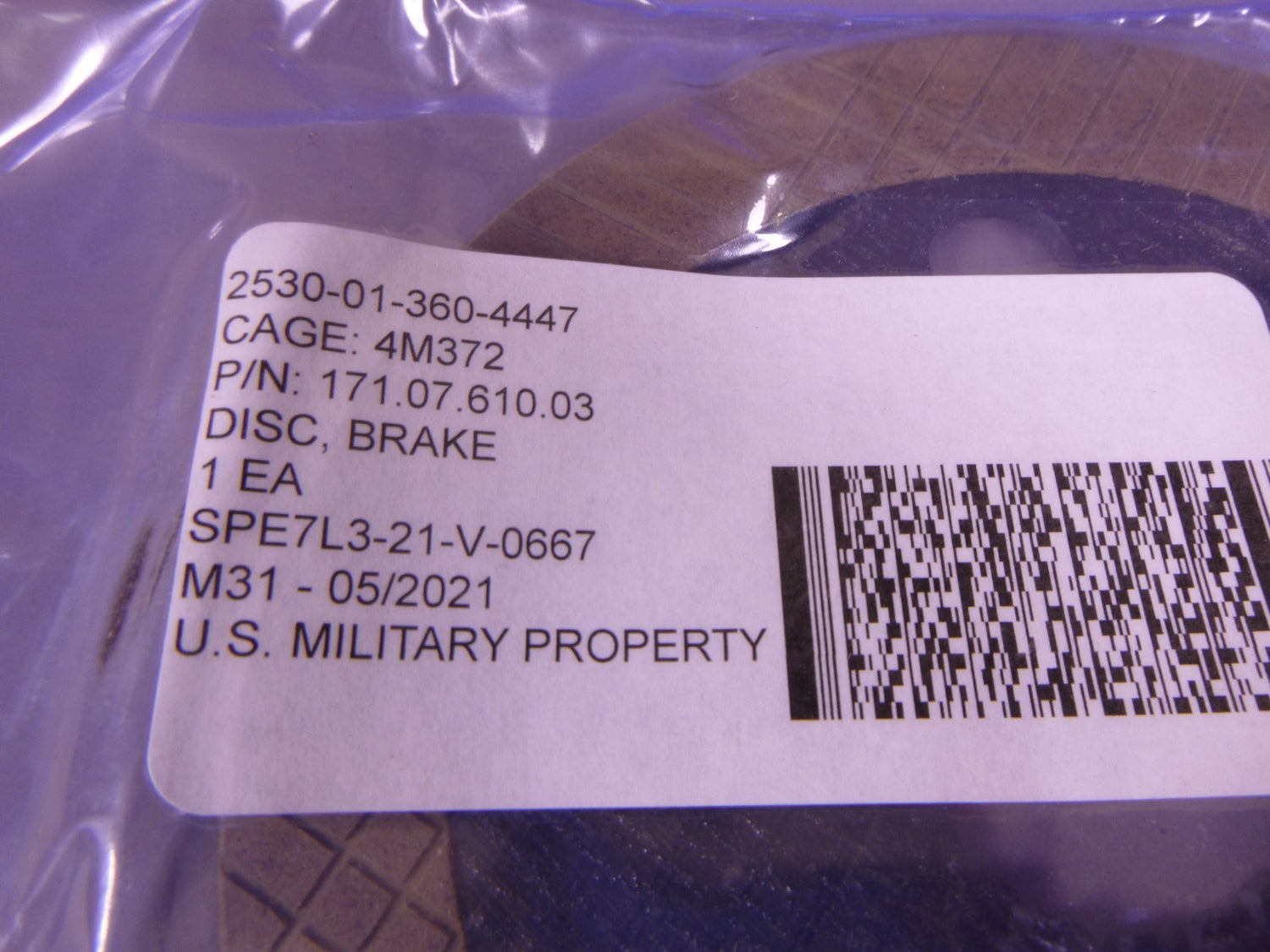 DANA Forklift Disc Brake 171.07.610.03 , 2530-01-360-4447 MHE-271 MHE-270 | Replacement Truck Parts, Trailer Accessories, Automobile Supplies, Car Parts &amp; Accessories