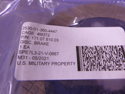 DANA Forklift Disc Brake 171.07.610.03 , 2530-01-360-4447 MHE-271 MHE-270 | Replacement Truck Parts, Trailer Accessories, Automobile Supplies, Car Parts &amp; Accessories