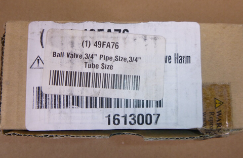 ASAHI 1613007, Manual Two-Way Ball Valve 3/4" CPVC 150 Psi Grainger P/N 49FA76