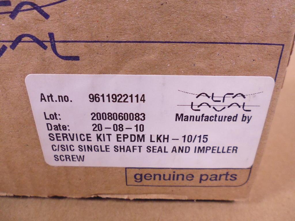 OEM Alfa Laval 9611922114 Single Shaft Seal Impeller Service Kit For LKH-10/15 | Industrial MRO Replacement Parts, Manufacturing Machine Parts & Components, Heavy Equipment Parts Supplier