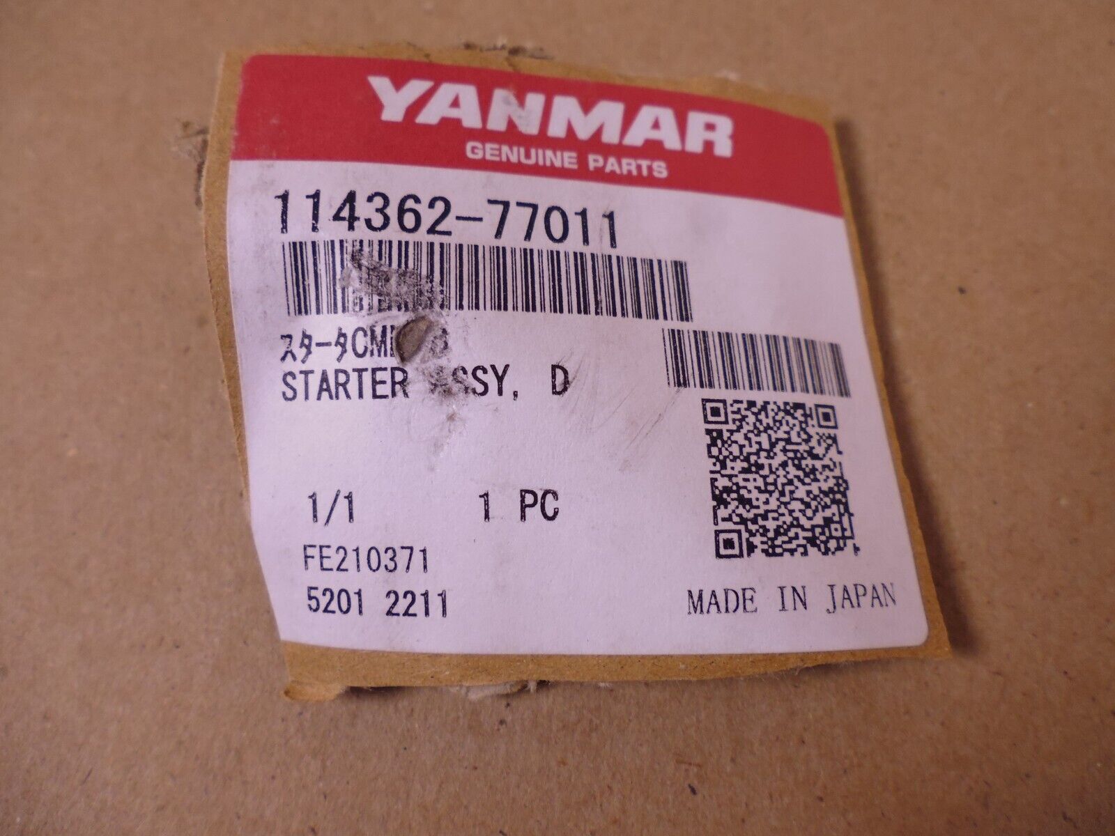 OEM Genuine Yanmar 114362-77011 Hitachi S114-651A 12V Starter For L35 L40 L48 | Replacement Truck Parts, Trailer Accessories, Automobile Supplies, Car Parts &amp; Accessories