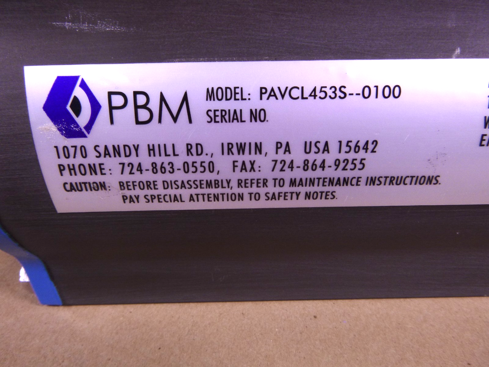 PAVCL453S-100 PMB Pneumatic Valve Actuator 120 Psig | Industrial MRO Replacement Parts, Manufacturing Machine Parts &amp; Components, Heavy Equipment Parts Supplier