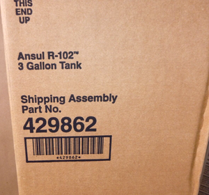 New Ansul Cylinder 429862 R102 3 Gallon Stainless Steel Tank (New From 2021)