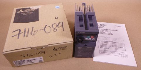 Mitsubishi FR-D720S-042-NA VFD Inverter D700 1PH 200-240VAC | Electrical MRO Replacement Parts & Components and Commercial Electrical Supplies Company