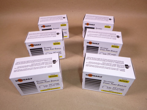 STCR5019 Spot Nails 82506 7/16" Crown Staples, 3/8" Long, 30,000 Pcs | Industrial MRO Tools and Replacement Industrial Equipment Components