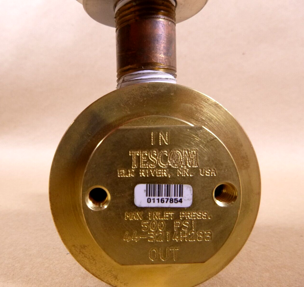 Tescom 500 Psi Pressure Regulator 44-3214H283 W/ Mini-Line Filter 98-1010-4PP | Industrial MRO Replacement Parts, Manufacturing Machine Parts &amp; Components, Heavy Equipment Parts Supplier