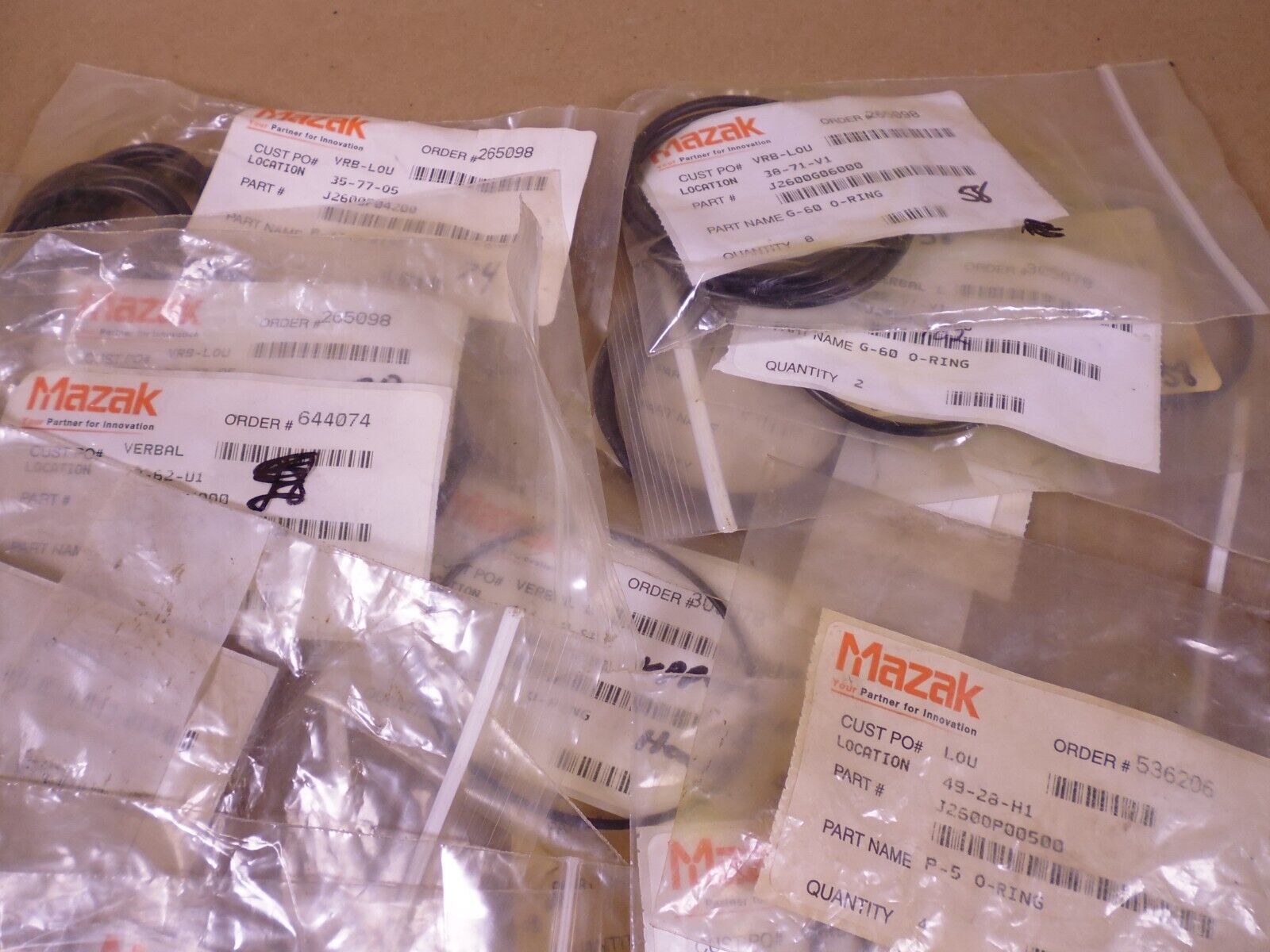 HUGE LOT! OEM MAZAK O-RING SET P-5 P-9 P-10 P-16 P-21 P-22 P-25 P-40 P-42 P-50A | Industrial MRO Replacement Parts, Manufacturing Machine Parts &amp; Components, Heavy Equipment Parts Supplier