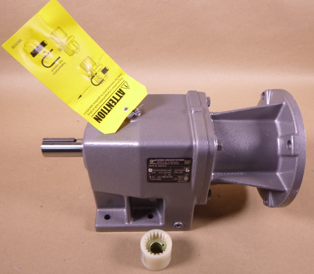 SK 12 56C0.5 Nord Gear Reducer 970 in-lb, 53.84:1 Ratio, 32RPM, 1" Output Shaft | Industrial Electric Motors, Pumps &amp; Parts