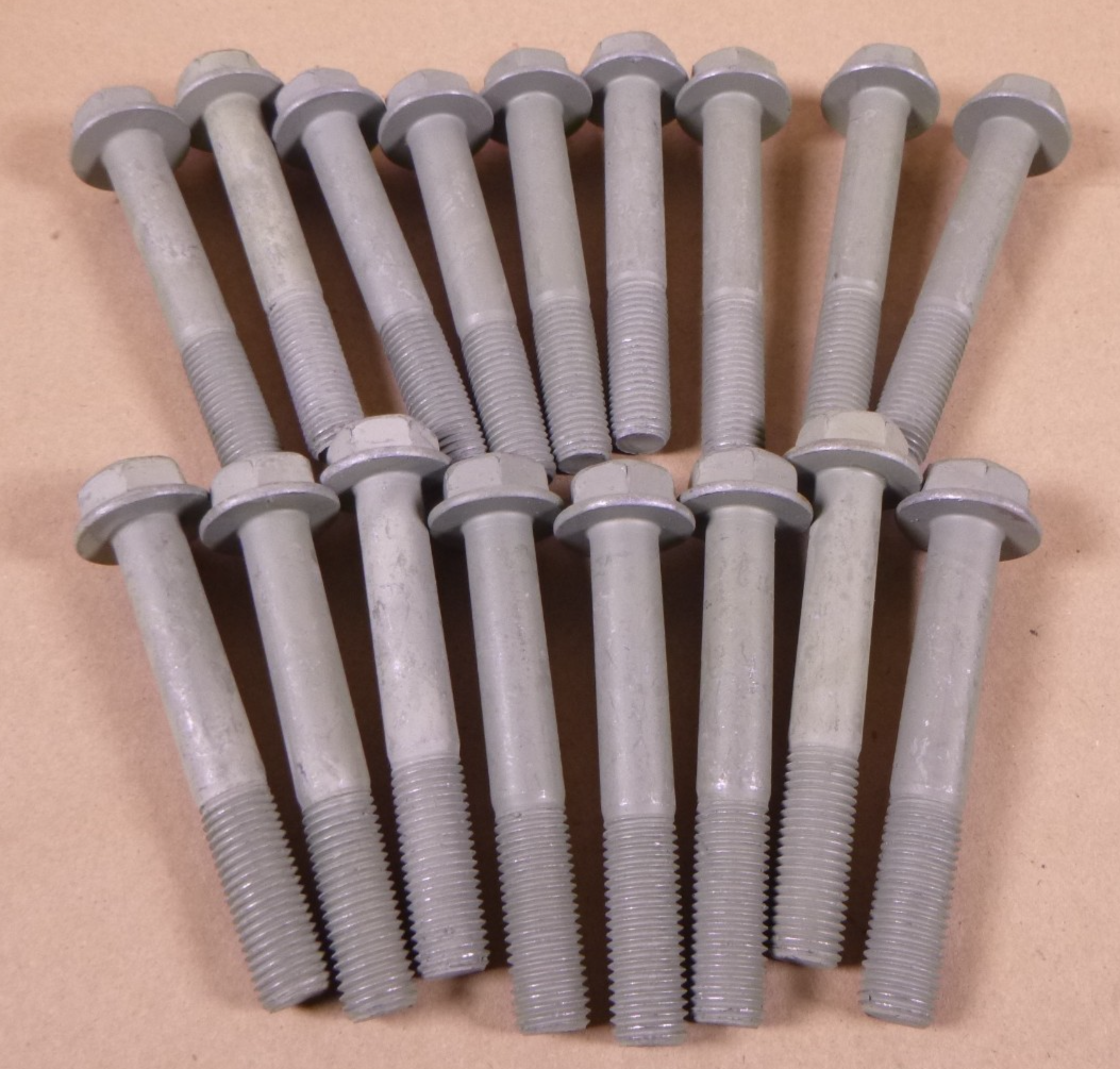 (Lot Of 17) M16 x 2.0 x 110mm Hex Head Flange Bolt, 10.9 Grade, 45mm Thread | Industrial Replacement Nuts &amp; Bolts Distributor and Machinery Screws &amp; Fasteners Supply