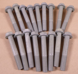 (Lot Of 17) M16 x 2.0 x 110mm Hex Head Flange Bolt, 10.9 Grade, 45mm Thread | Industrial Replacement Nuts & Bolts Distributor and Machinery Screws & Fasteners Supply