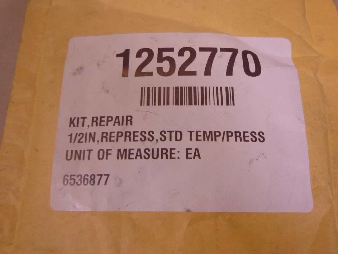 1252770 Valve Repair Kit , 1/2" , Repress , STD Temp/Press
