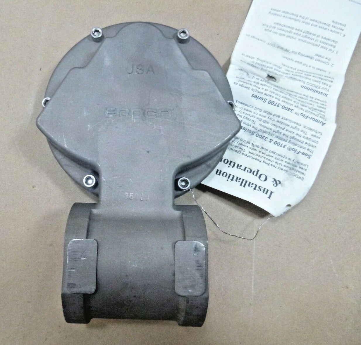 Erdco USA 1-1/2" Npt Stainless Steel Industrial Grade Liquid Flow Meter 5-40 Gpm | Industrial MRO Replacement Parts, Manufacturing Machine Parts &amp; Components, Heavy Equipment Parts Supplier