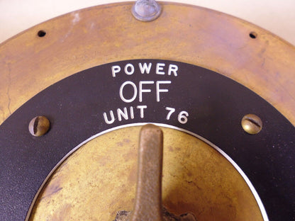 Naval Sea Marine On/Off Switch Power Unit 76 , P-12-6 *UNTESTED* | Electrical MRO Replacement Parts &amp; Components and Commercial Electrical Supplies Company